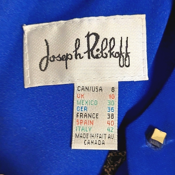 Joseph Ribkoff Women's Royal Blue Lightweight Layered Sheath Dress NWOT Size 8 - Picture 11 of 13